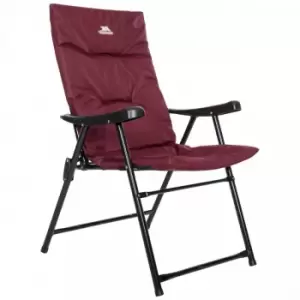 Image of Paddy Folding Padded Deck Chair (One Size) (Maroon) - Maroon - Trespass