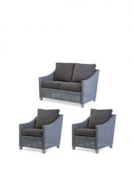Image of Desser Dijon Grey Wash Conservatory Suite (Sofa and Two Chairs)