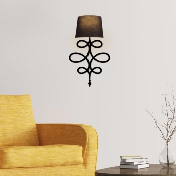 Image of Asaf - 6986 Black Wall Lamp