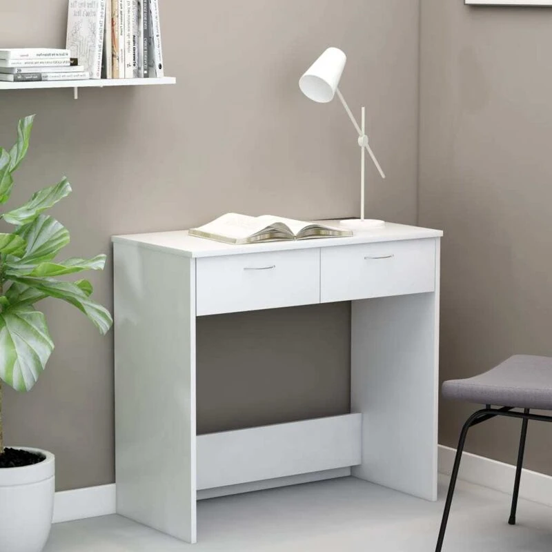 Image of VIDAXL Desk White 80x40x75cm Engineered Wood Vidaxl 8719883870557