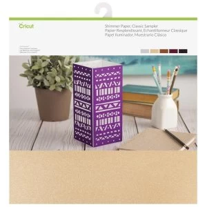 image of Cricut Shimmer Paper Classic Sampler 12" x 12in