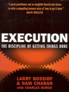 Image of Execution by Larry Bossidy Book