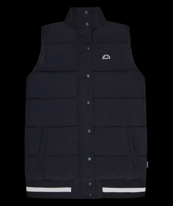 Image of Ellesse Womens Matsson Gilet in Black Size: 8 Black Female 8