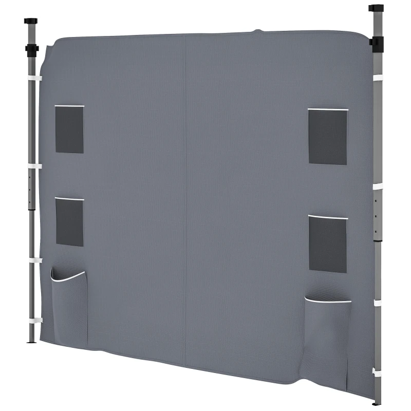 Image of Outsunny Side Panel for 3x3 m Pop Up Gazebos, 1 Pack Sidewall Only Grey