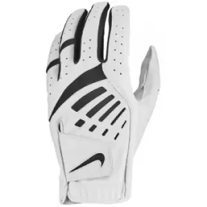 Image of Nike Dura Feel IX Leather 2020 Left Hand Golf Glove (L) (White/Black)