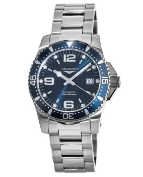 image of Longines HydroConquest Automatic 41mm Blue Dial Steel Mens Watch L3.742.4.96.6 L3.742.4.96.6