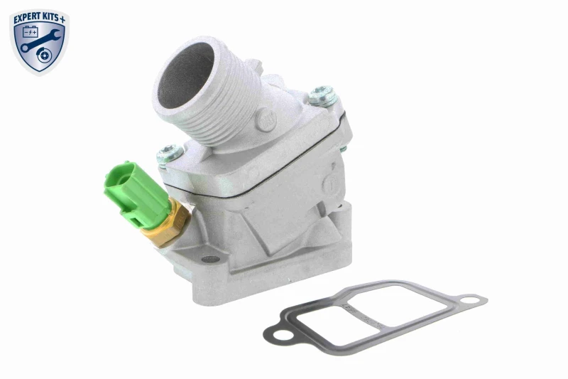 Image of VEMO V95-99-0004 Engine thermostat EXPERT KITS +, Opening Temperature: 90°C, with gasket/seal, with sensor Thermostat,coolant (316)