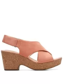 image of Clarks Maritsa Lara Sandals - Light Coral, Light Coral, Size 4, Women