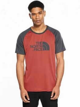 Image of The North Face Short Sleeve Raglan T Shirt Red Size L Men