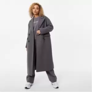 image of Jack Wills Longline Double Breasted Coat - Grey