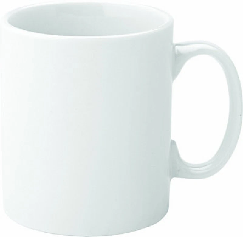 Image of Adobe Utopia E90037 Pure Economy Straight-Sided Mug, 12 Oz., 34 Cl, White (Pack Of 12)