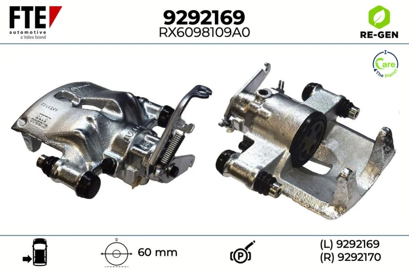 Image of Brake caliper FTE 9292169