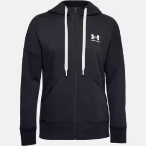 image of Under Armour Rival Zip Hoodie Ladies - Black