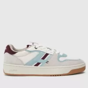 image of HOFF metro broadway trainers in white & burgundy