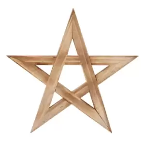Image of Wooden Pentagram Pine Trivet
