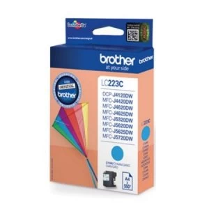 Image of Brother LC223 Cyan Ink Cartridge