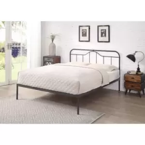 Image of Flintshire Oakenholt Bed Frame 4ft 6 Double Black