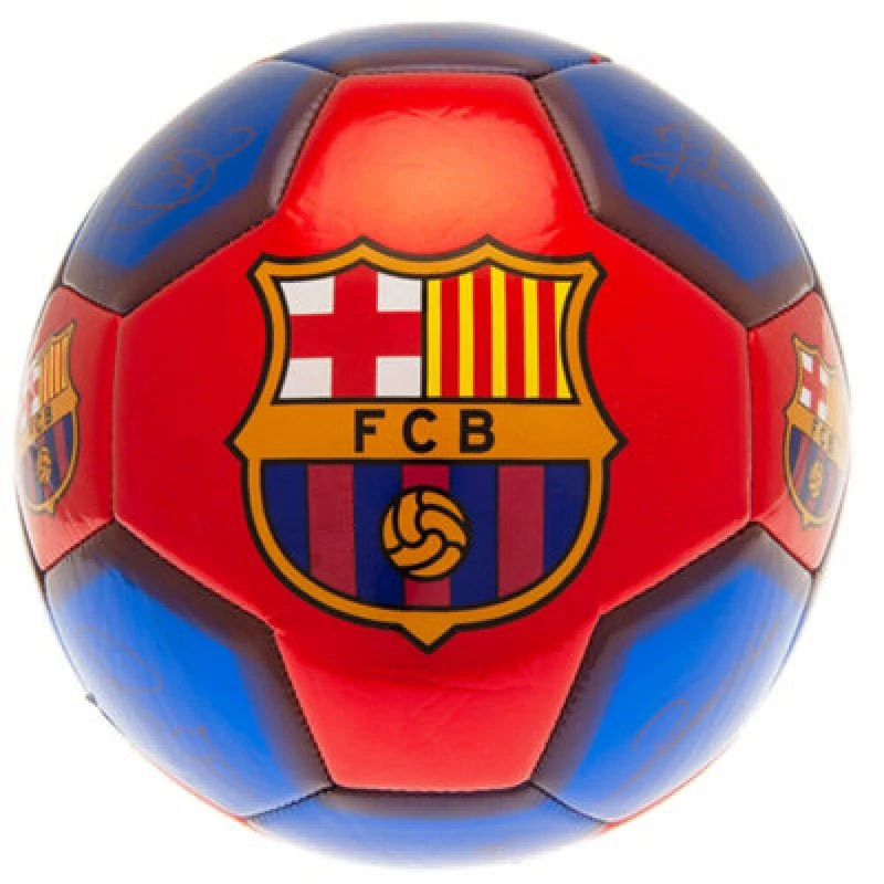 Image of Fc Barcelona Barca Barca Barca Crest Football Maroon/navy Blue (5)