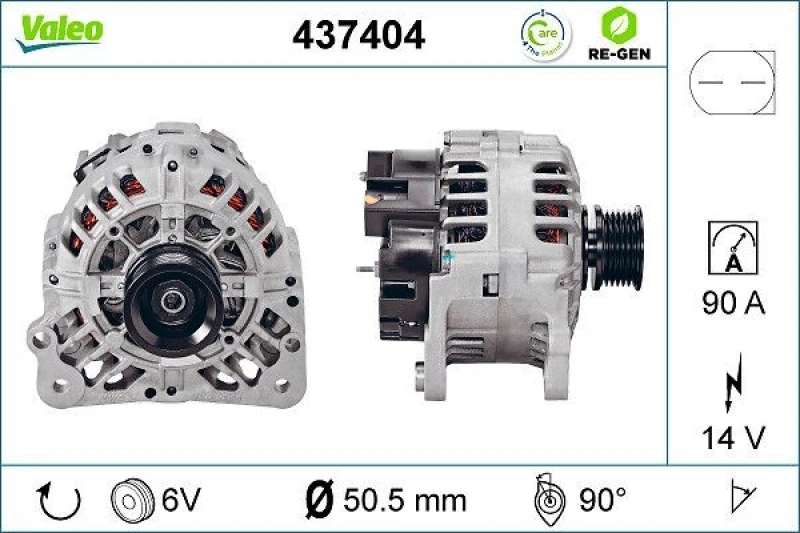 Image of Alternator VALEO 437404