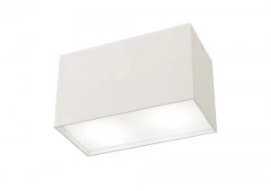 Image of Flush Rectangular 2 x GU10, White