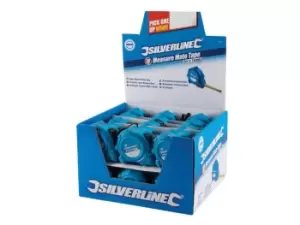 Image of Silverline 868620 Measure Mate Tape Display Box 30pce 5m x 19mm