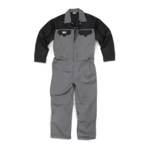 image of Tough Grit Zip-Front Coverall Charcoal - XXXL