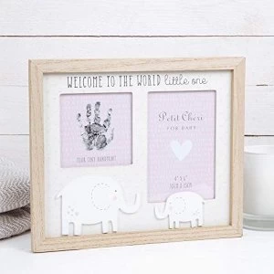 Image of 4" x 6" - Petit Cheri Hand Print & Photo Frame - Pink