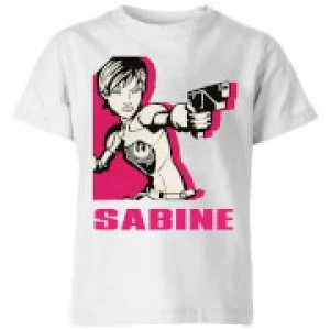 image of Star Wars Rebels Sabine Kids T-Shirt - White - 11-12 Years