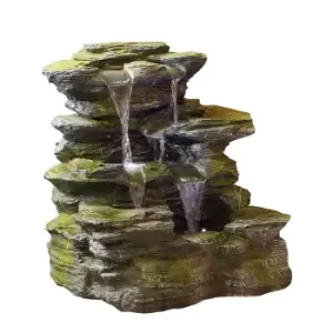 Image of Stylish Fountain Como Springs Water Feature with LEDs