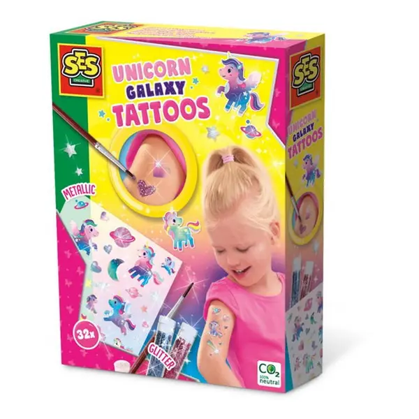 Image of SES Creative Unicorn Galaxy Temporary Tattoo Set - Multi One Size