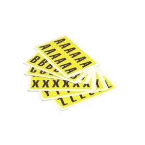 Image of Character set, height x width 38 x 21 mm, self-adhesive letters A - Z, 26 cards