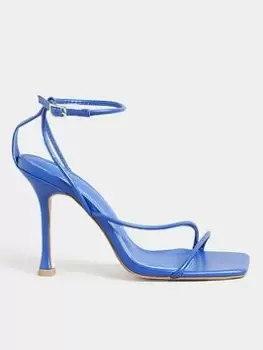 Image of Long Tall Sally Asymmetric High Heel - Blue Size 10, Women