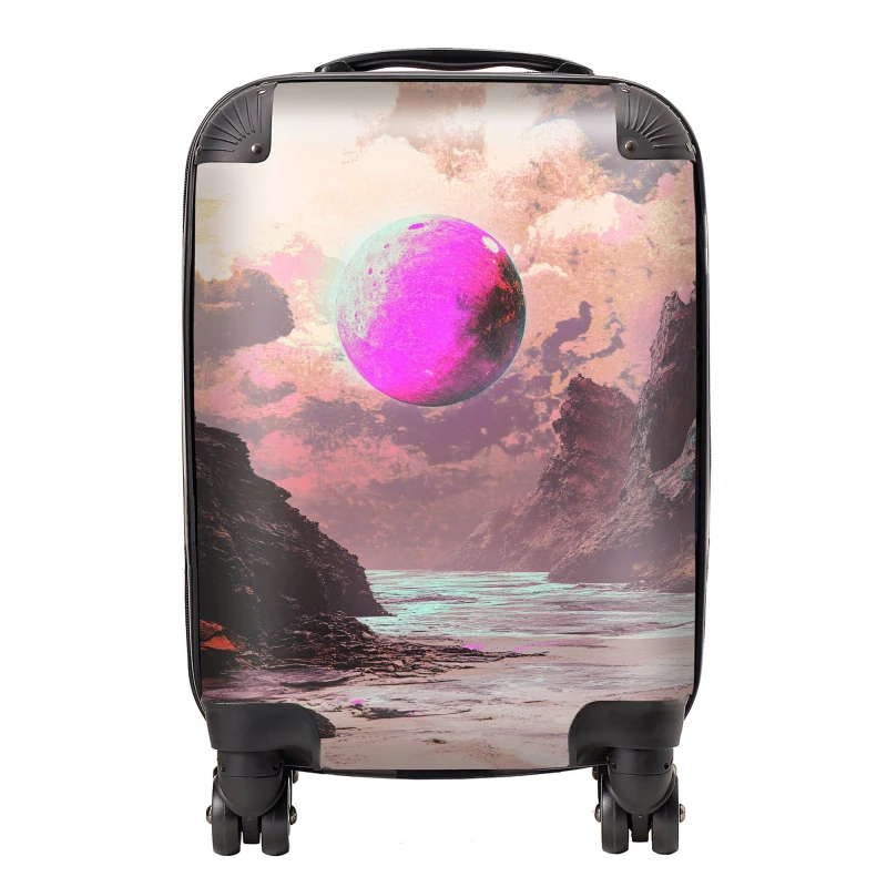Image of Designer Luggage Elena Sable: 00002 Suitcase Size: Large Multicolor Unisex Large