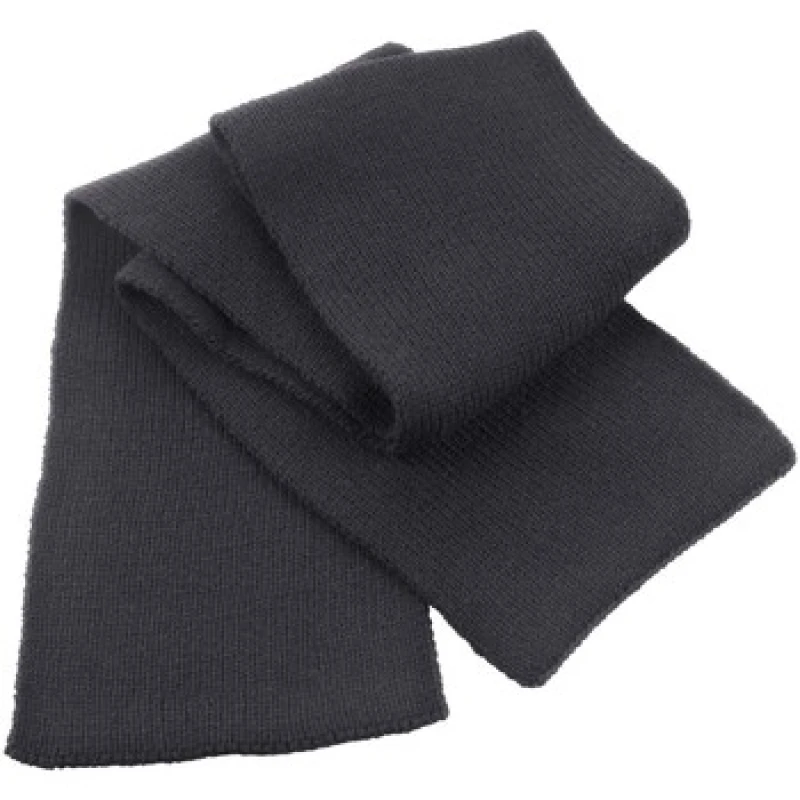 Image of Result Result Men Classic Heavy Knit Scarf in Charcoal Charcoal One Size Male 5063470681563