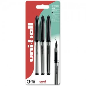 Image of Uni-Ball Air Medium UBA-188L BK Plastic Free Packaging PK3