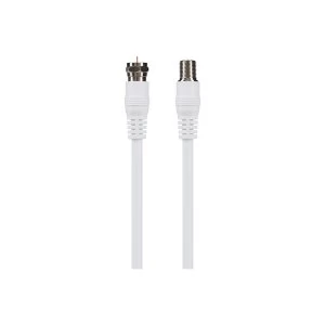 Image of Maplin Satellite & Cable Extension F Plug Male to F Plug Female Cable 3m