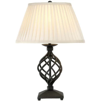 image of Belfry - 1 Light Table Lamp Black, E27 - Elstead