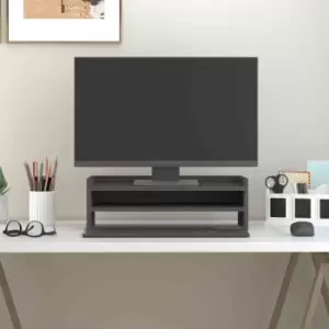 Image of Vidaxl Monitor Stand Grey 50X24X16cm Solid Wood Pine
