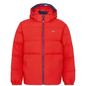Image of Tommy Jeans Padded Down Jacket - Red XNL