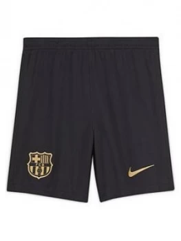 Image of Nike Youth Barcelona 20/21 Away Shorts - Black/Gold