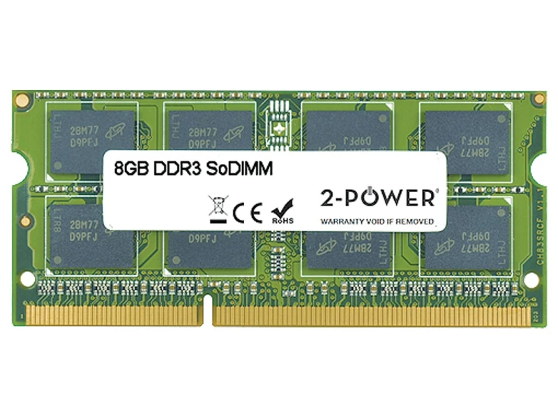 Image of 2-Power 8GB MultiSpeed 1066/1333/1600 MHz SODIMM Memory - replaces CT1