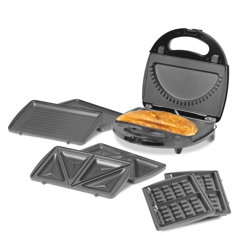 Image of Daewoo Electricals EGL 4-in-1 Snack Maker Black unisex One Size