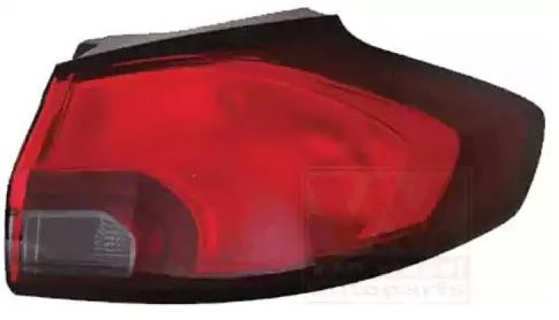 Image of VAN WEZEL 3872932M Rear light Outer section, without bulb holder, Right Combination Rearlight (391)