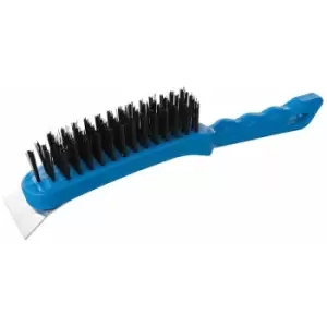 Image of Silverline - Steel Wire Brush - 5 Row / Scraper