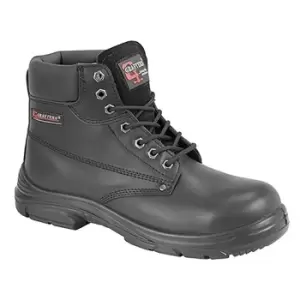 Image of Grafter Mens Wide Fitting Lace Up Safety Boots (41 EU) (Black)