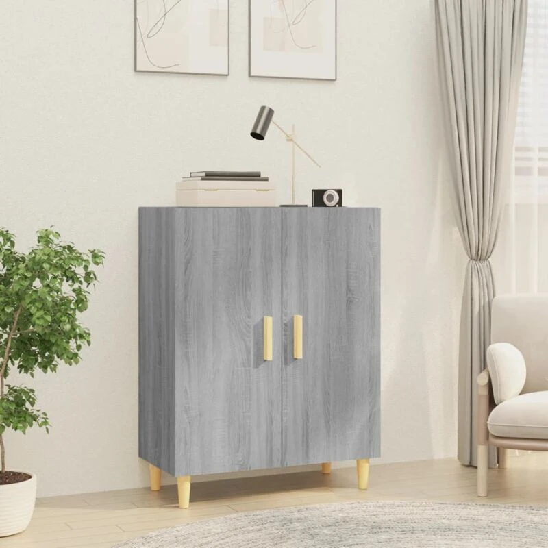 Image of VIDAXL Sideboard Grey Sonoma 70x34x90cm Engineered Wood Vidaxl 8720286973387