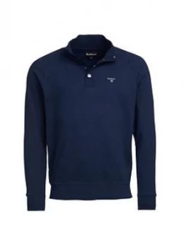 Image of Barbour Half Zip Sweat Top - Navy