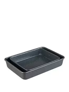 Image of Denby Set Of 2 Quantanium Roasting Trays