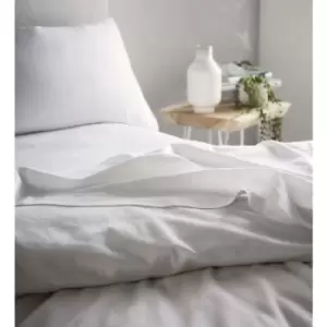 image of Portfolio Prestige Aspect White King Size Fitted Sheet - White