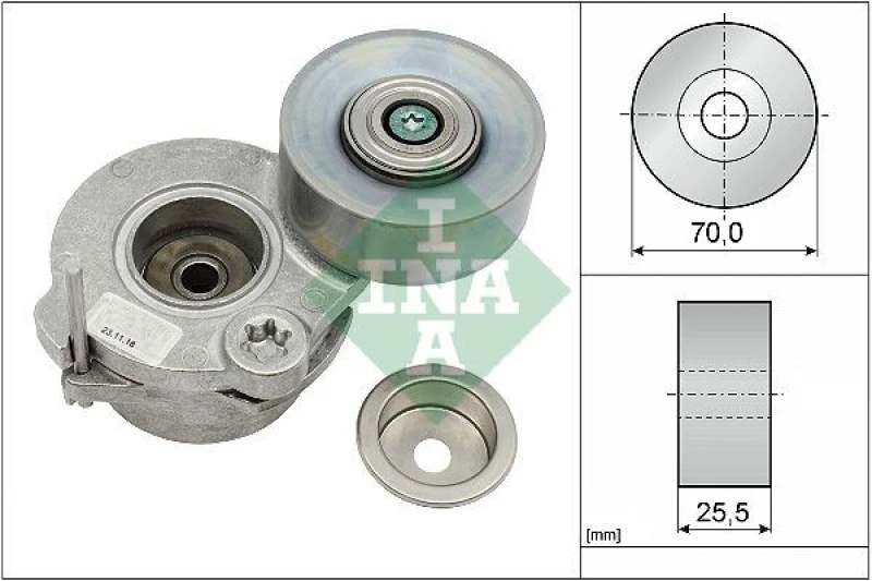 Image of Tensioner Lever, v-ribbed belt INA 534 0672 10